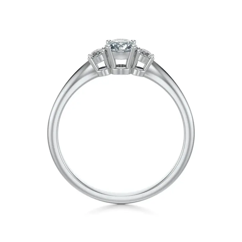 Pierścionek białe złoto z diamentami AJPZ_099